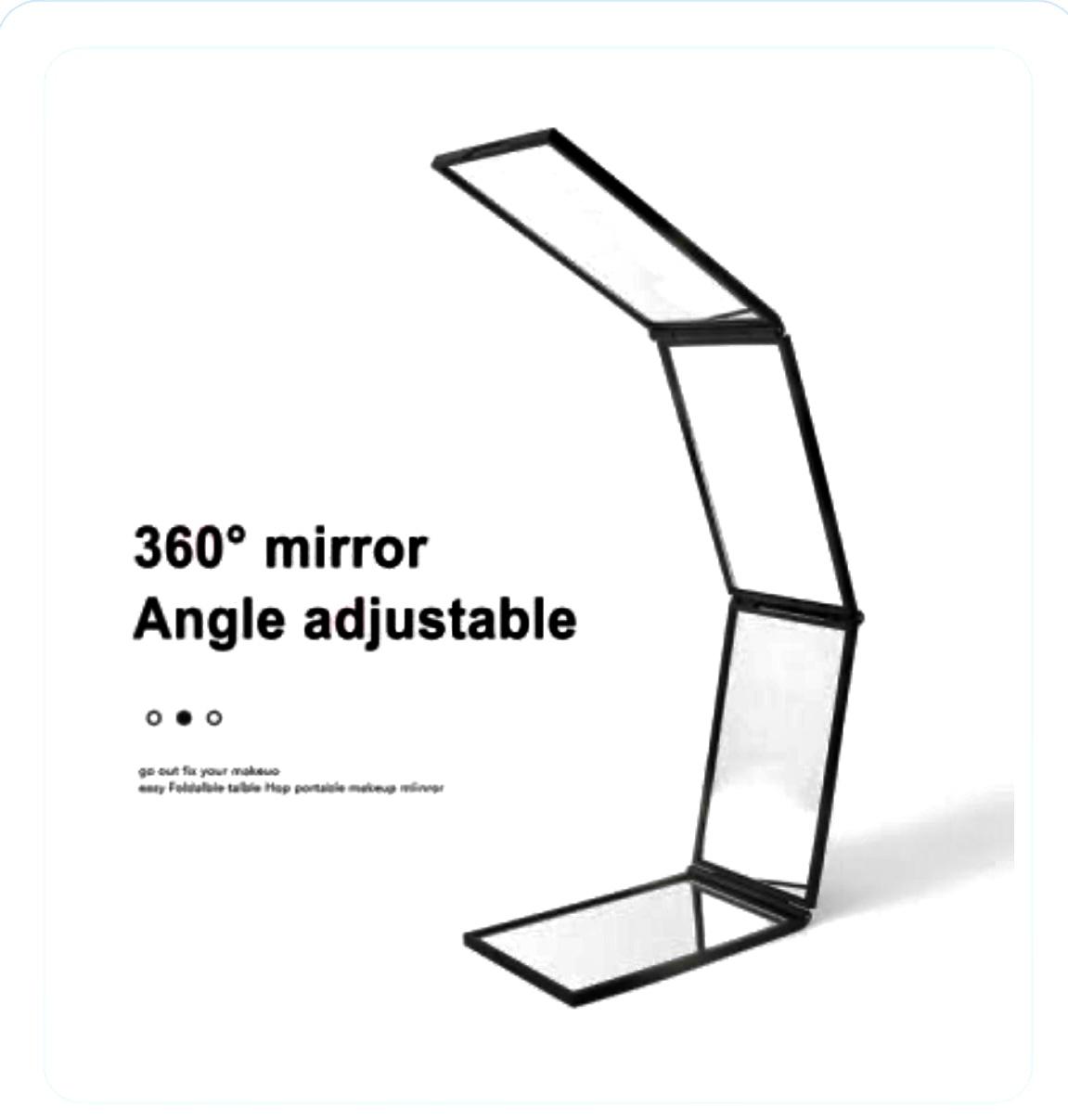 Compact 4-Way 360° Folding Mirror