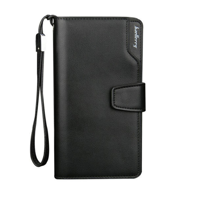 Baellerry Long Leather Clutch Wallet